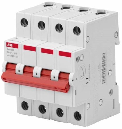 Выключатель нагрузки (мини-рубильник) ABB Basic M BMD51432 4п 32A тип AC																												 картинка